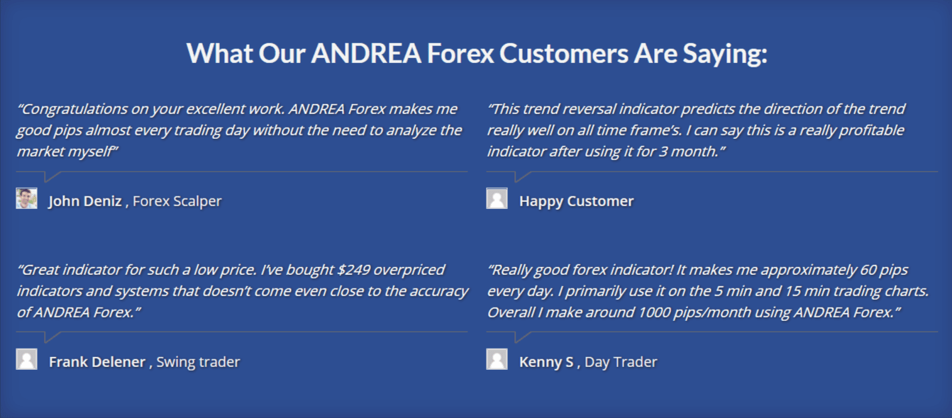 ANDREA Forex Customers
