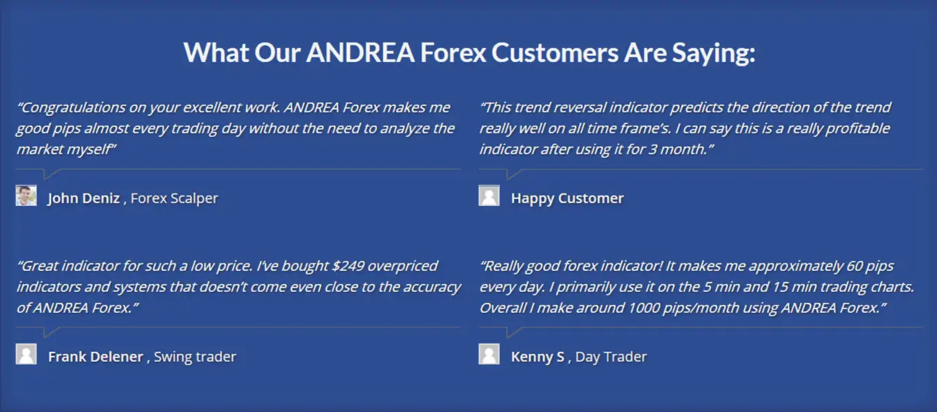 ANDREA Forex Customers